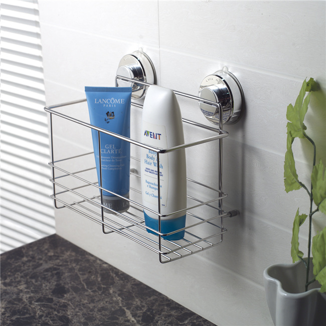 Metal Bathroom Suction Cup Rack